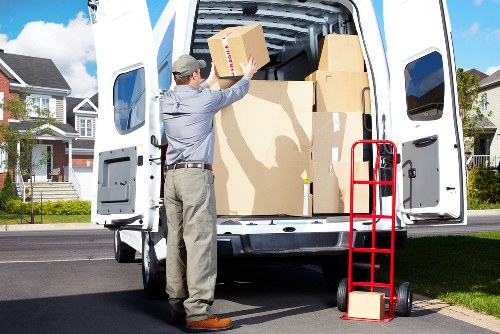 Household items being loaded carefully for a Canonbury relocation