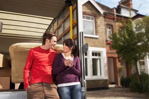 Packing and loading items for a Canonbury flat move